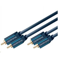 Kábel ClickTronic HQ OFC 2x Cinch - 2x Cinch RCA, M/M, 3 m Kábel ClickTronic HQ OFC 2x Cinch - 2x Cinch RCA, M/M, 3 m