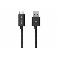 AVACOM TPC-100K Kábel USB na USB Type-C, 100 cm, čierny