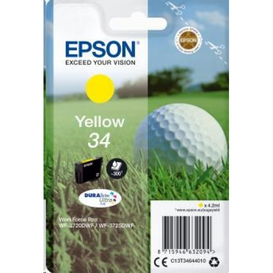 Atramentová tyčinka EPSON Singlepack "Golf" Yellow 34 DURABrite Ultra Ink 4,2 ml