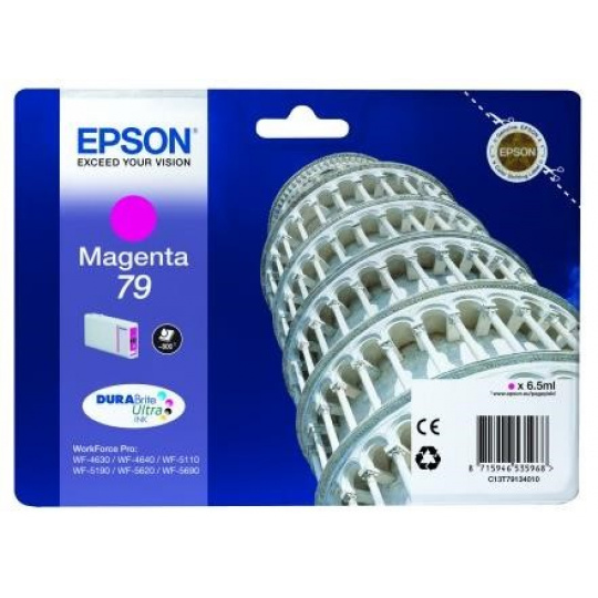 Atramentová kazeta EPSON série WF-5xxx "Pisa" 79 Magenta (6,5 ml)