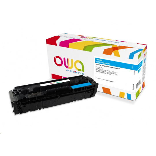 OWA Armor toner pre CANON LBP 611Cn, 613Cdw, 631Cn, 633Cdw, MFP635Cx, 2200 ks., modrá/kyanová (CRG045H C)