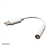 AKASA USB Type-C na 3.adaptér na 5 mm konektor slúchadiel, 10 cm, biely