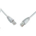 Solarix Patch kábel CAT5E SFTP PVC 10m sivý odolný proti zachytávaniu C5E-315GY-10MB