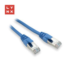 LYNX FTP patch kabel Cat5e PVC, CCA, 7m, modrý LYNX FTP patch kabel Cat5e PVC, CCA, 7m, modrý