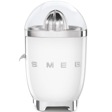 Smeg CJF11WHEU citrusový odšťavňovač, 70 W, manuální tlak, univerzální kužel z nerezové oceli, bílý Smeg CJF11WHEU citrusový odšťavňovač, 70 W, manuální tlak, univerzální kužel z nerezové oceli, bílý