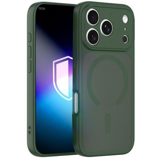 3mk ochranný kryt Misty MagCase Green pro Apple iPhone 17 Pro 3mk ochranný kryt Misty MagCase Green pro Apple iPhone 17 Pro