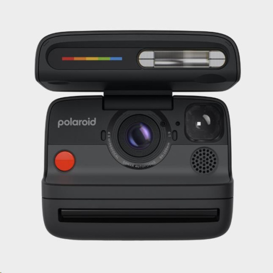 BAZAR - Polaroid Flip Black + balení barevných filmů (8 fotografií) - Poškozený obal (Komplet)