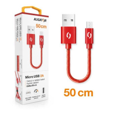ALIGATOR datový kabel PREMIUM 2A, micro USB, délka 50 cm, červená ALIGATOR datový kabel PREMIUM 2A, micro USB, délka 50 cm, červená