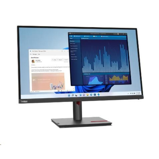 LENOVO LCD ThinkVision T27p-30-27" IPS,matný,16:9,3840x2160,178/178,6ms,350cd,1300:1,DP,HDMI,PIVOT,VESA,3r