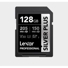 Lexar SDXC Professional SILVER Plus 1066x UHS-I/U3/A2/4K R205/W150 (V30) 128GB Lexar SDXC Professional SILVER Plus 1066x UHS-I/U3/A2/4K R205/W150 (V30) 128GB