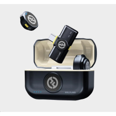 BAZAR - Hollyland Lark M2 USB-C - Wireless Lavalier Microphone with USB-CPlug (Duo,Shine Charcoal) - Po opravě (Komplet)