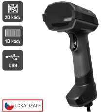 Virtuos CCD 2D průmyslová čtečka HT-857, USB, tmavě šedá