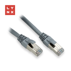 LYNX FTP patch kabel Cat6, PVC, 0,3m, šedý (balení obsahuje 10ks) LYNX FTP patch kabel Cat6, PVC, 0,3m, šedý (balení obsahuje 10ks)