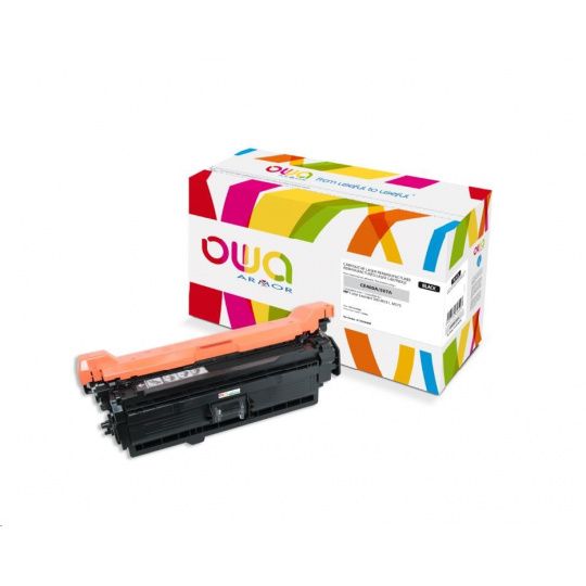 OWA Armor toner pre HP Color Laserjet Ese 500 M551, M575, 5500 strán, CE400A, čierna/čierna