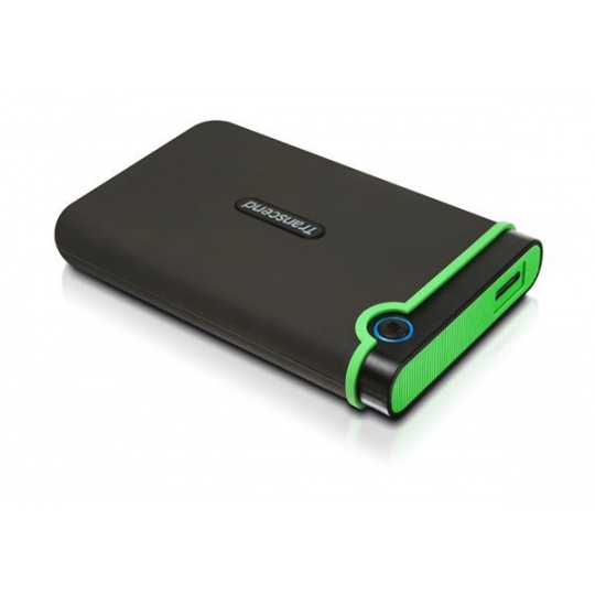 Externý pevný disk TRANSCEND 2,5" USB 3.1 StoreJet 25M3S, 1 TB, čierna (SATA, gumené puzdro, proti nárazom)