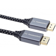 Kábel PREMIUMCORD DisplayPort 1.4 pripojovacie káble, kovové a pozlátené konektory, 1,5 m