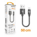 ALIGATOR datový kabel PREMIUM 2A, micro USB, délka 50 cm, černá
