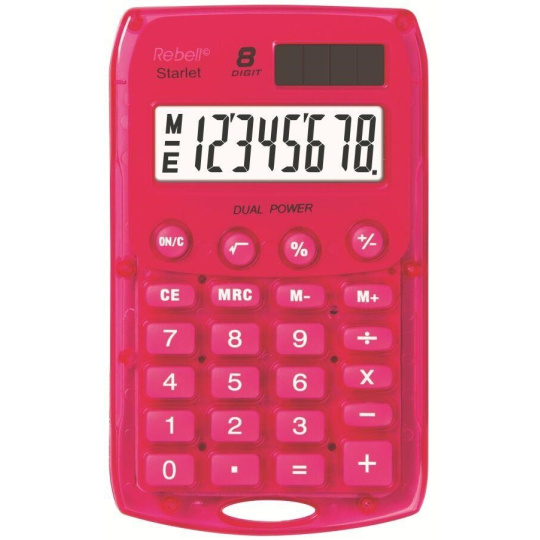 REBELL kalkulačka - StarletP BX - růžová REBELL kalkulačka - StarletP BX - růžová
