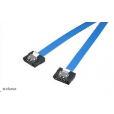 AKASA Super tenký dátový kábel SATA3 pre HDD, SSD a optické mechaniky, modrý, 30 cm