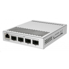 MikroTik Cloud Router Switch CRS305-1G-4S+IN, Dual Boot (SwitchOS, RouterOS), 800MHz, 512MB RAM, 4xSFP+, vrátane.L5