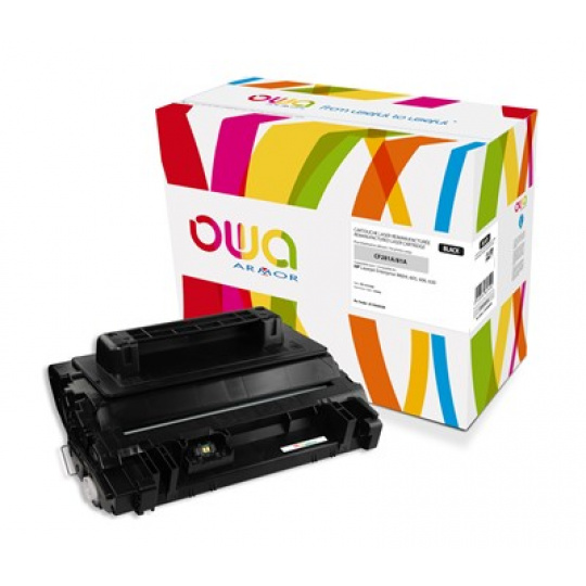 OWA Armor toner pre HP Laserjet Ese M604, M605, M606, M630, 10500 strán, CF281A, čierna/čierna