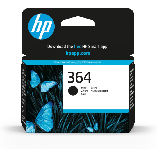 HP 364 Black Ink Cart, 6 ml, CB316EE (250 pages)