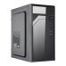 EUROCASE skříň ML M6-590B, Mini Tower, 1xUSB-C, 2x USB 3.0, 2x audio, černá