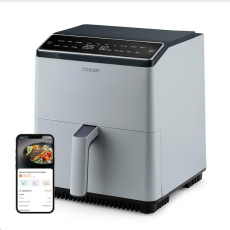BAZAR - Cosori Dual Blaze 6.4L SMART horkovzdušná fritéza + 5x špíz a gril. rošt, grey - Poškozený kus BAZAR - Cosori Dual Blaze 6.4L SMART horkovzdušná fritéza + 5x špíz a gril. rošt, grey - Poškozený kus