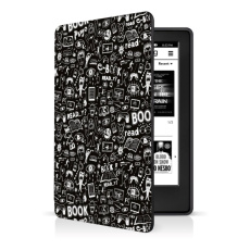 CONNECT IT Pouzdro pro Amazon Kindle Paperwhite 2024, doodle černá CONNECT IT Pouzdro pro Amazon Kindle Paperwhite 2024, doodle černá