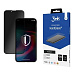 3mk tvrzené sklo HardGlass Max Privacy Black pro Apple iPhone 13/13 Pro